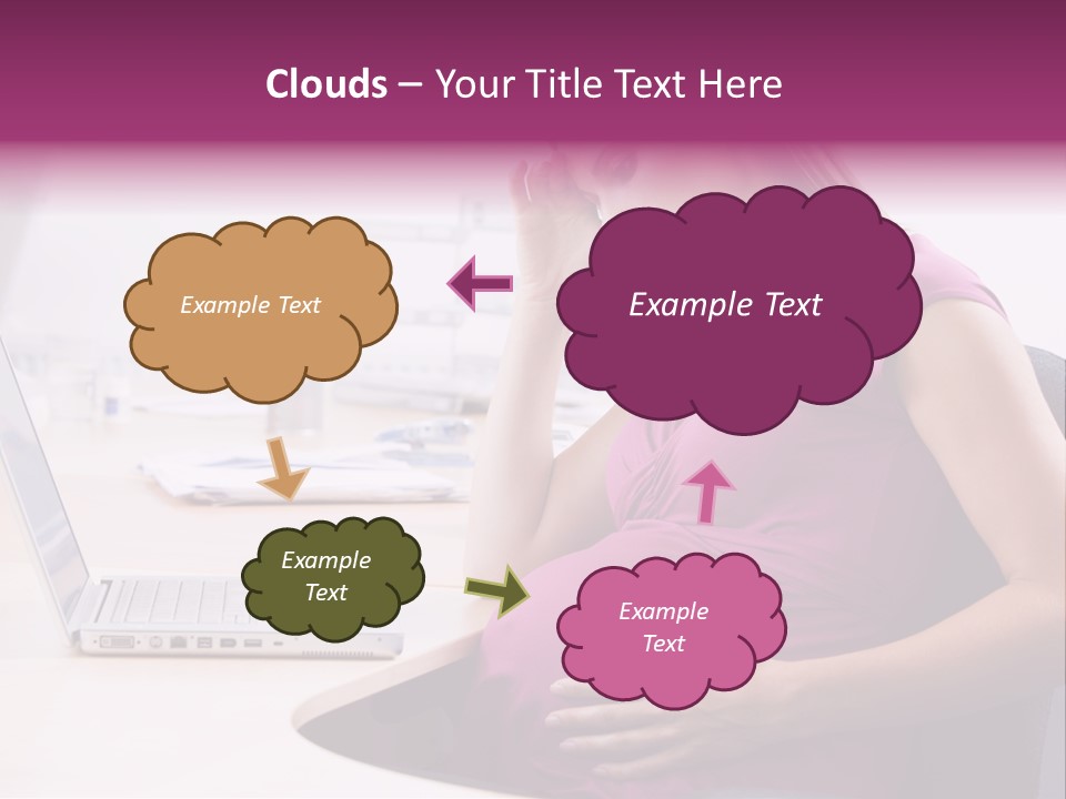 Bump Person Maternity PowerPoint Template