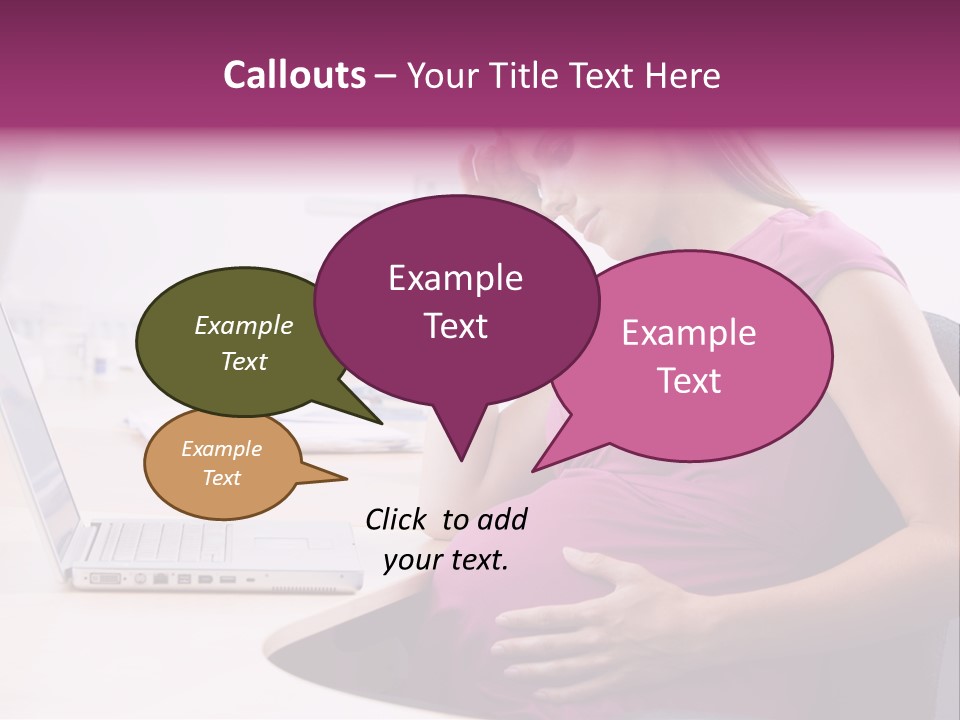 Bump Person Maternity PowerPoint Template