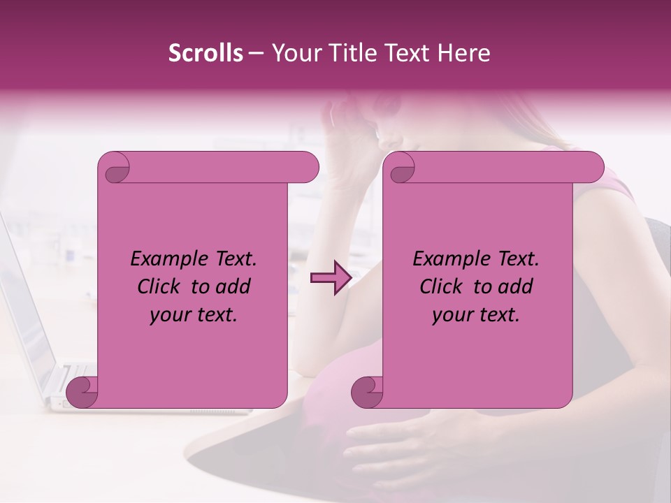 Bump Person Maternity PowerPoint Template