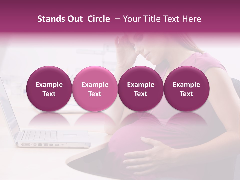Bump Person Maternity PowerPoint Template