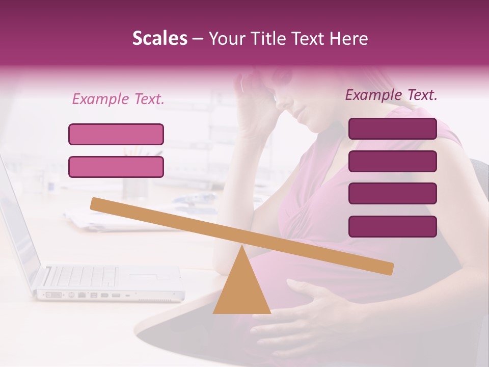 Bump Person Maternity PowerPoint Template