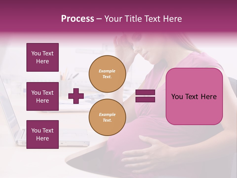Bump Person Maternity PowerPoint Template