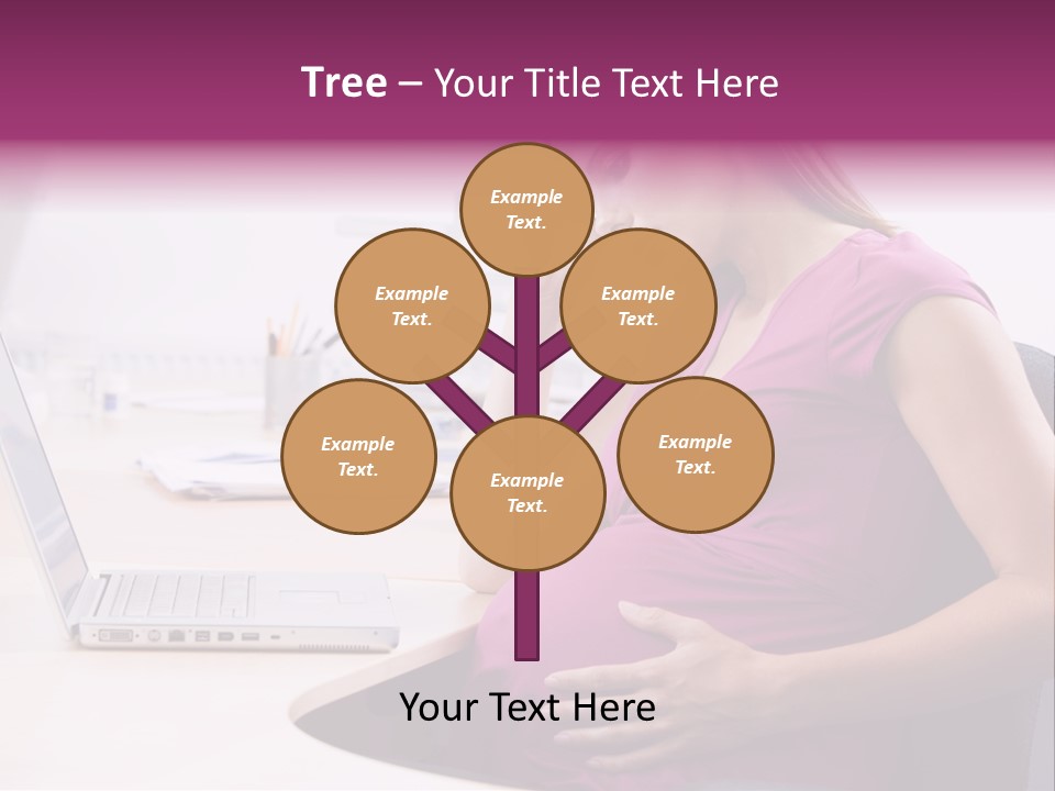 Bump Person Maternity PowerPoint Template