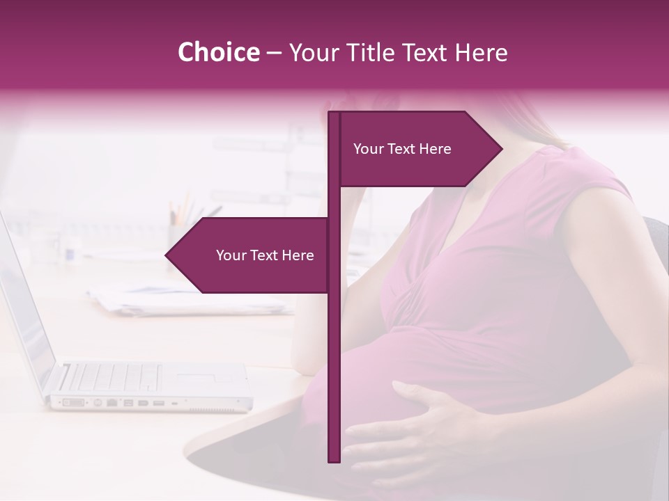 Bump Person Maternity PowerPoint Template