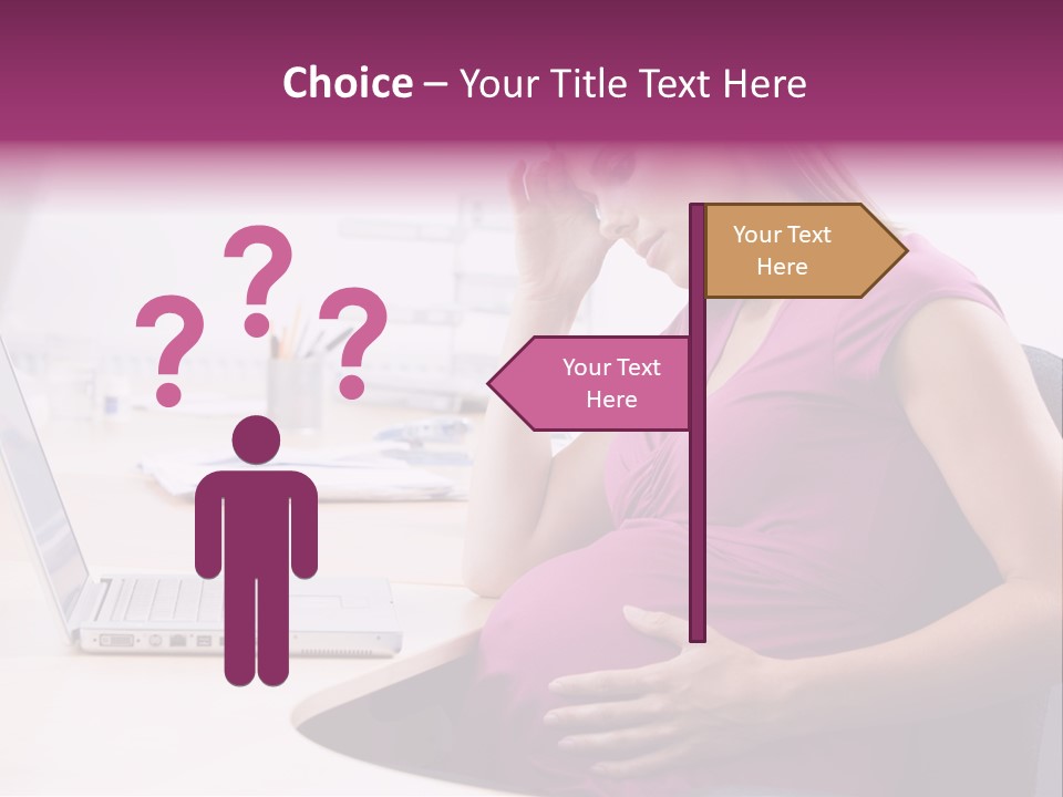 Bump Person Maternity PowerPoint Template