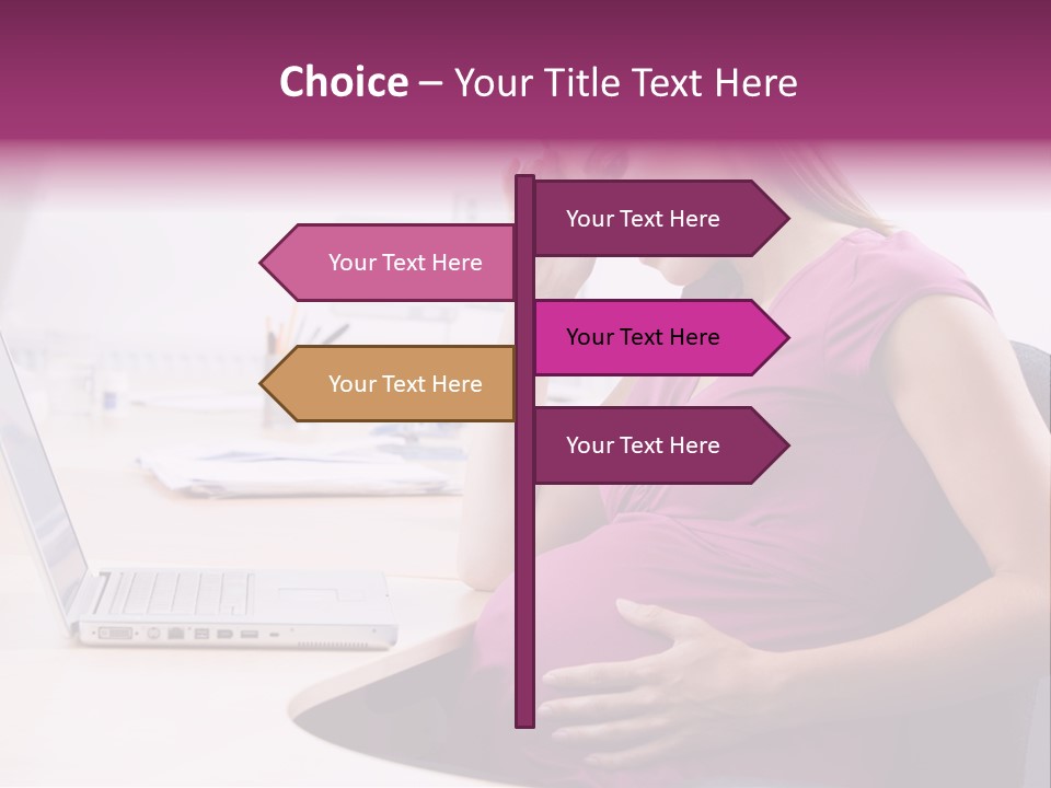 Bump Person Maternity PowerPoint Template