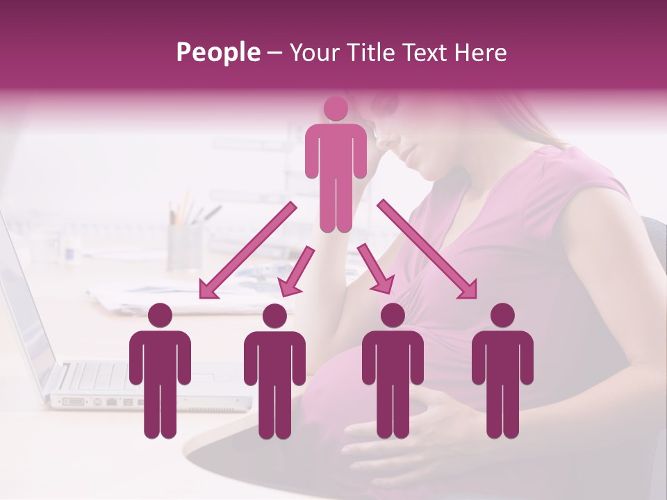 Bump Person Maternity PowerPoint Template