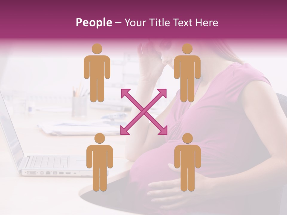 Bump Person Maternity PowerPoint Template