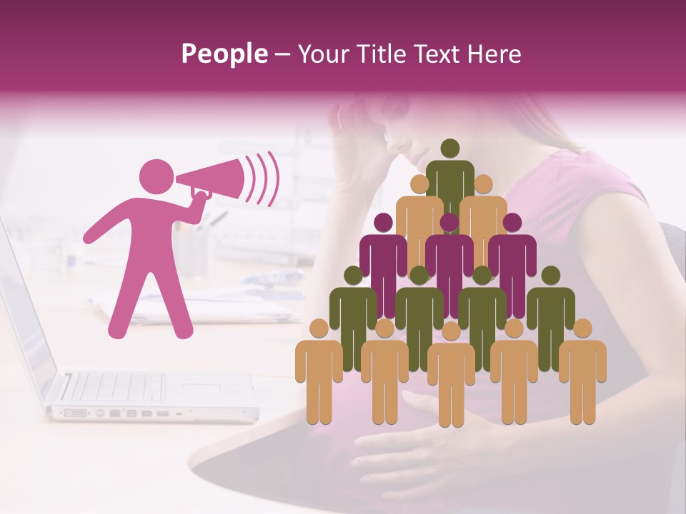 Bump Person Maternity PowerPoint Template