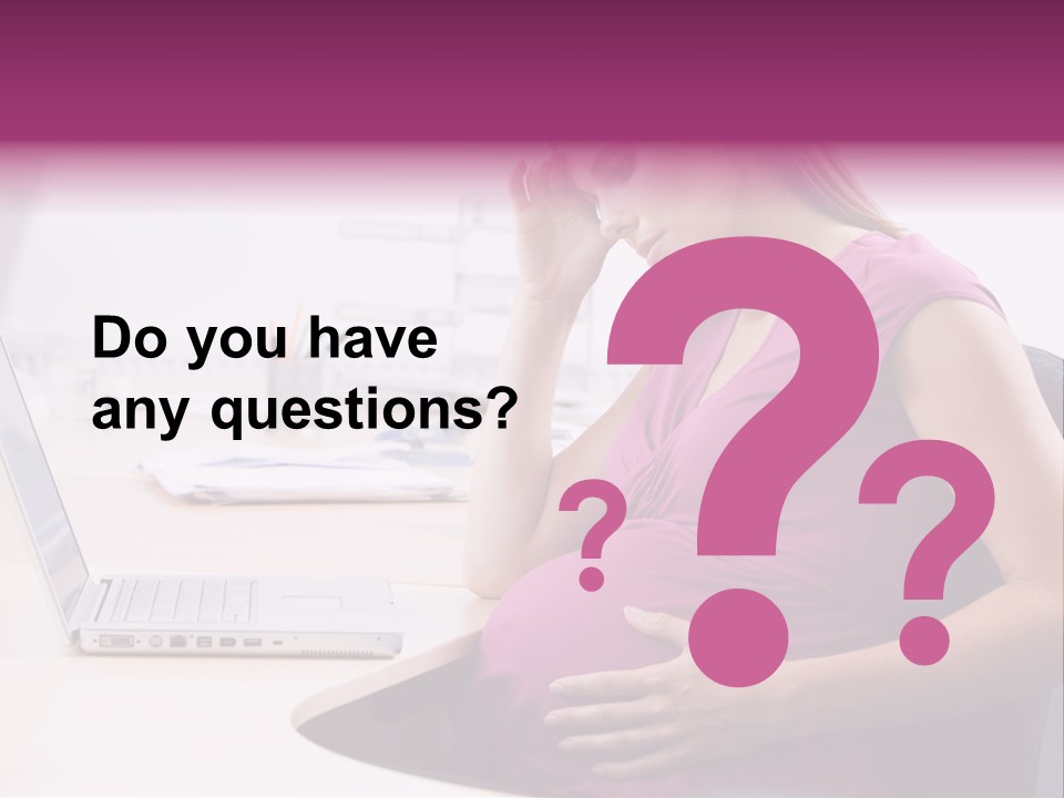 Bump Person Maternity PowerPoint Template