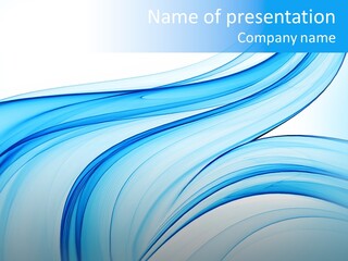 Stream Space Blurred PowerPoint Template