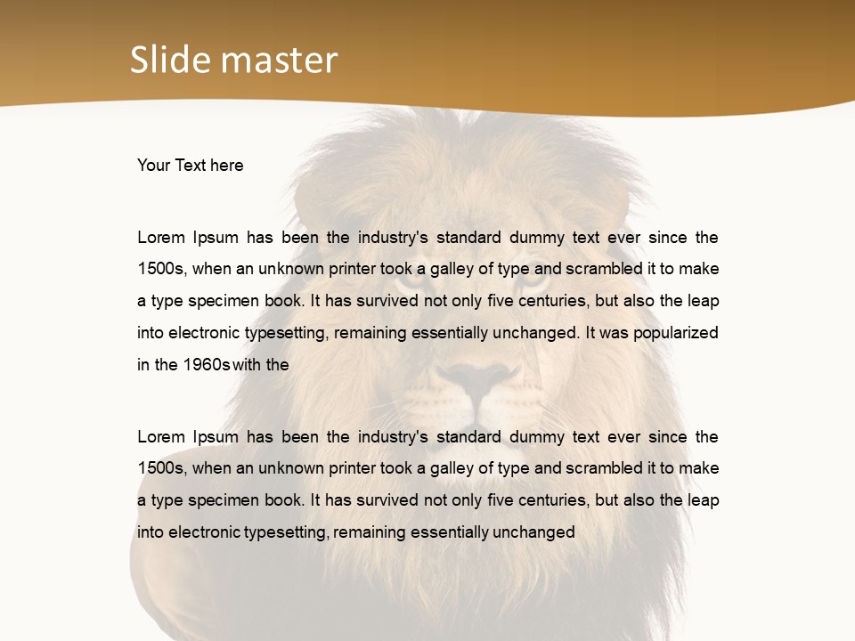 Lying Danger Animal PowerPoint Template