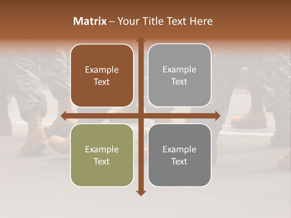 Infantry United Boot PowerPoint Template