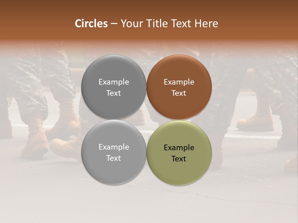 Infantry United Boot PowerPoint Template