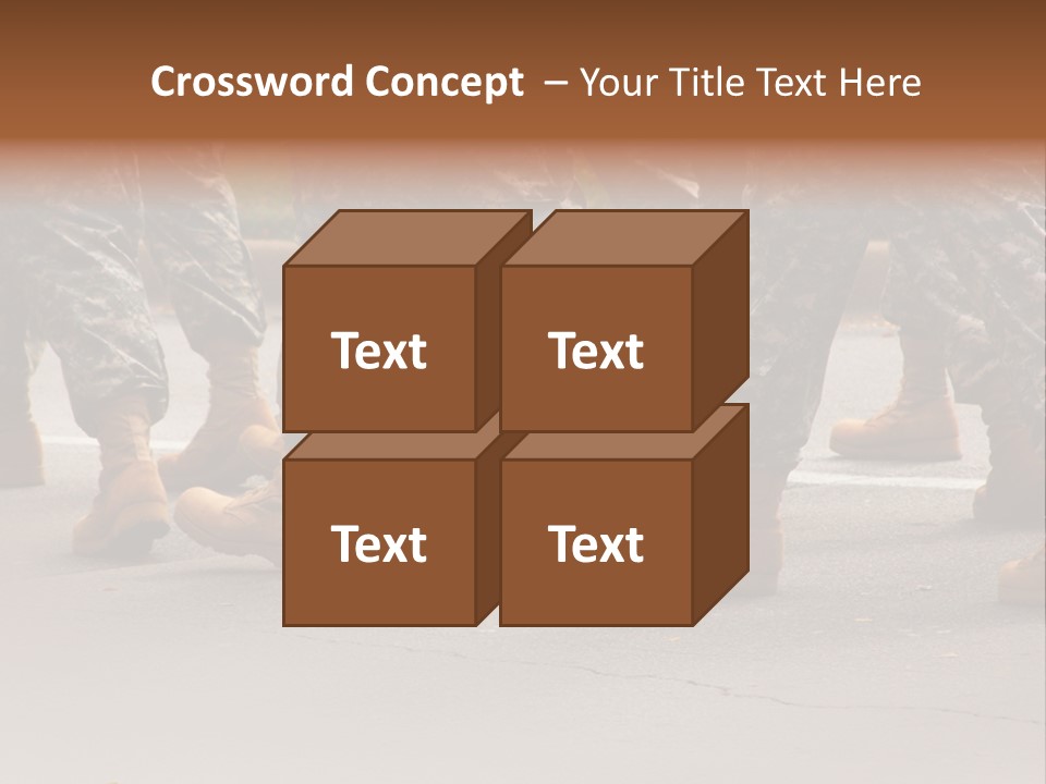 Infantry United Boot PowerPoint Template