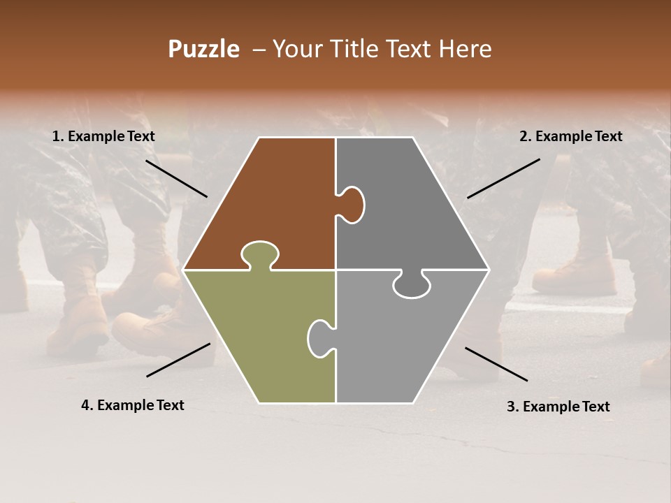 Infantry United Boot PowerPoint Template