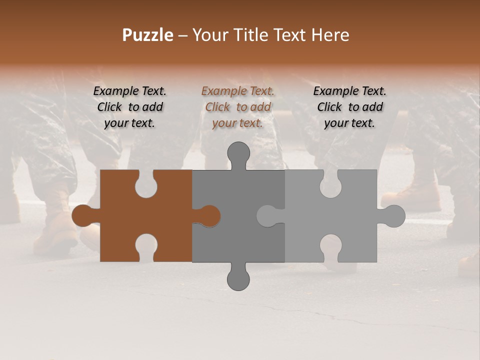 Infantry United Boot PowerPoint Template