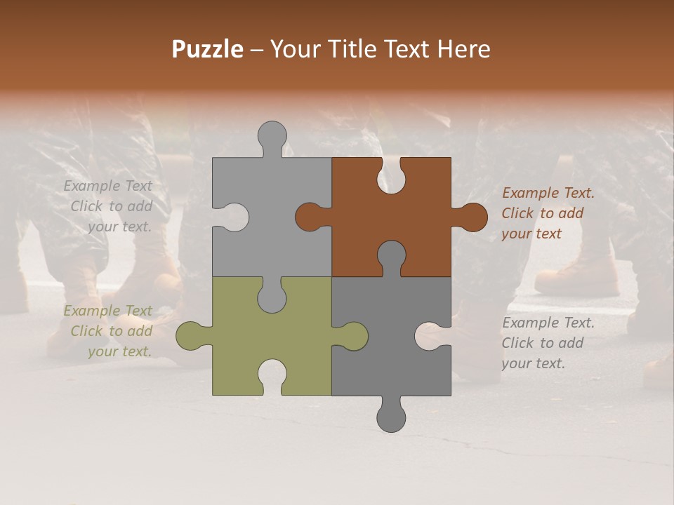 Infantry United Boot PowerPoint Template