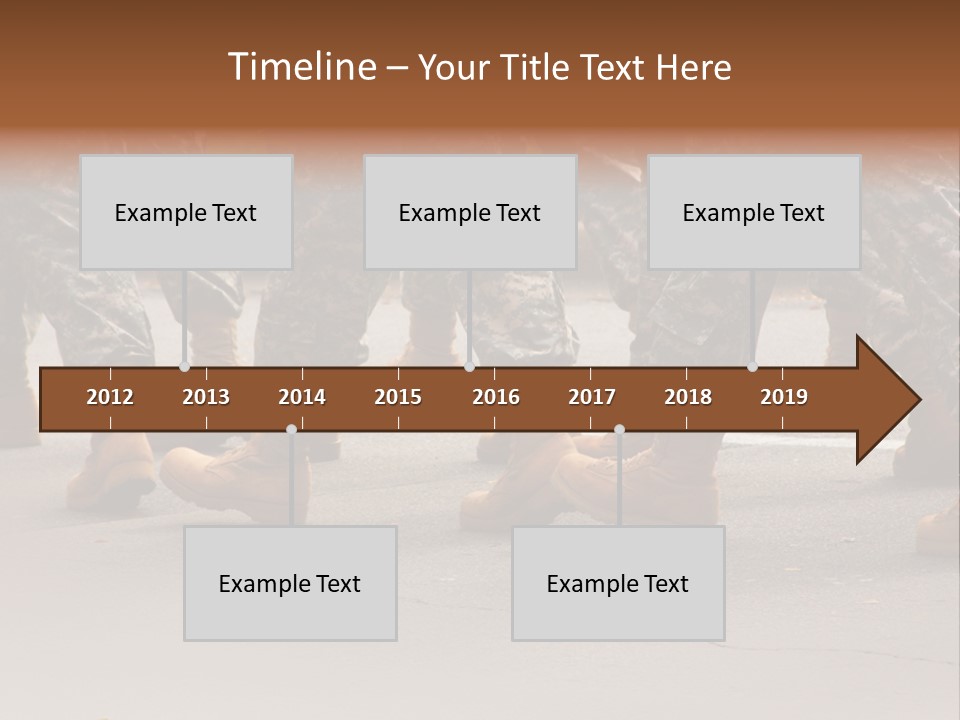 Infantry United Boot PowerPoint Template