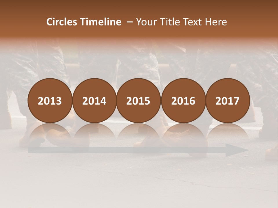 Infantry United Boot PowerPoint Template