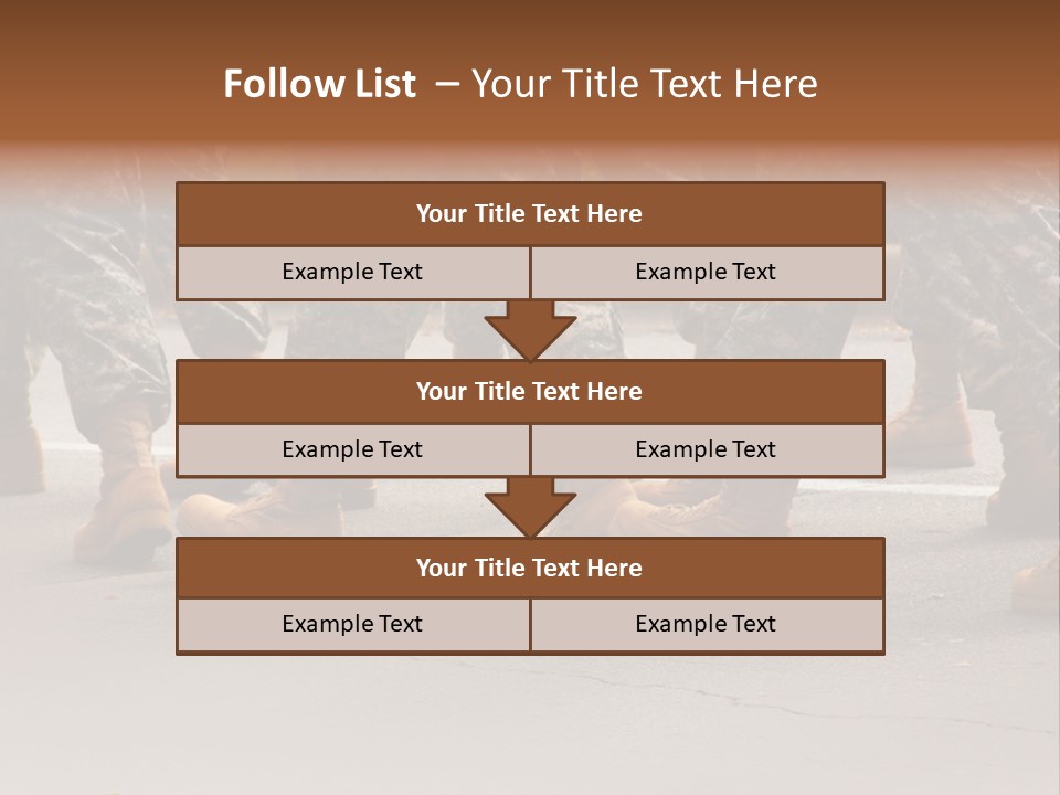 Infantry United Boot PowerPoint Template