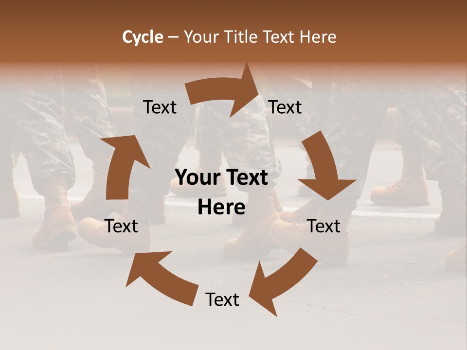 Infantry United Boot PowerPoint Template