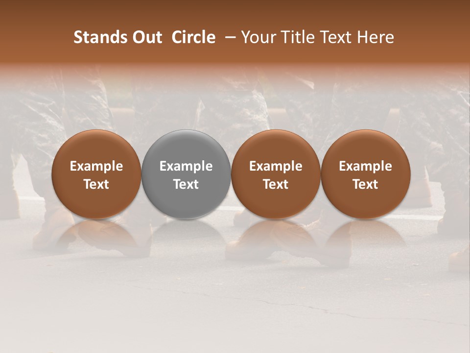 Infantry United Boot PowerPoint Template