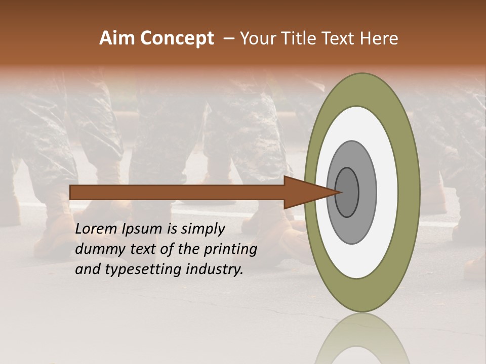 Infantry United Boot PowerPoint Template
