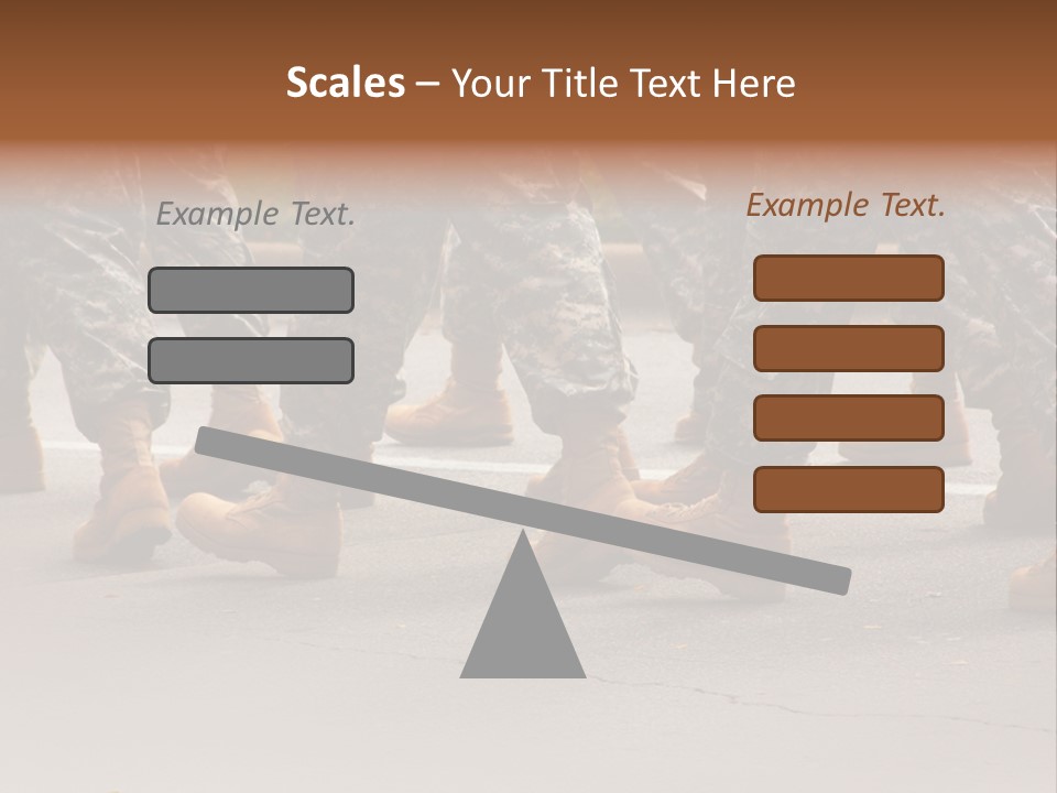 Infantry United Boot PowerPoint Template
