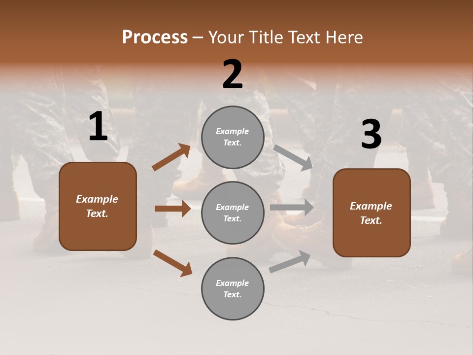 Infantry United Boot PowerPoint Template