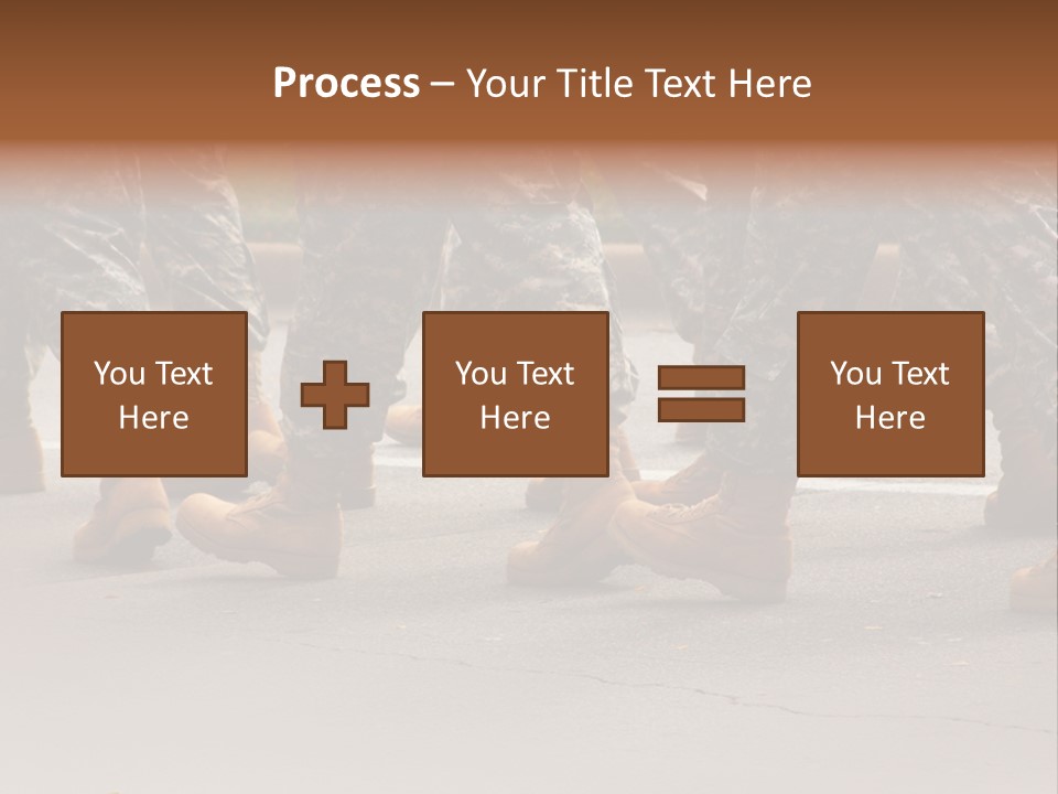 Infantry United Boot PowerPoint Template