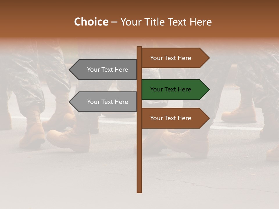 Infantry United Boot PowerPoint Template