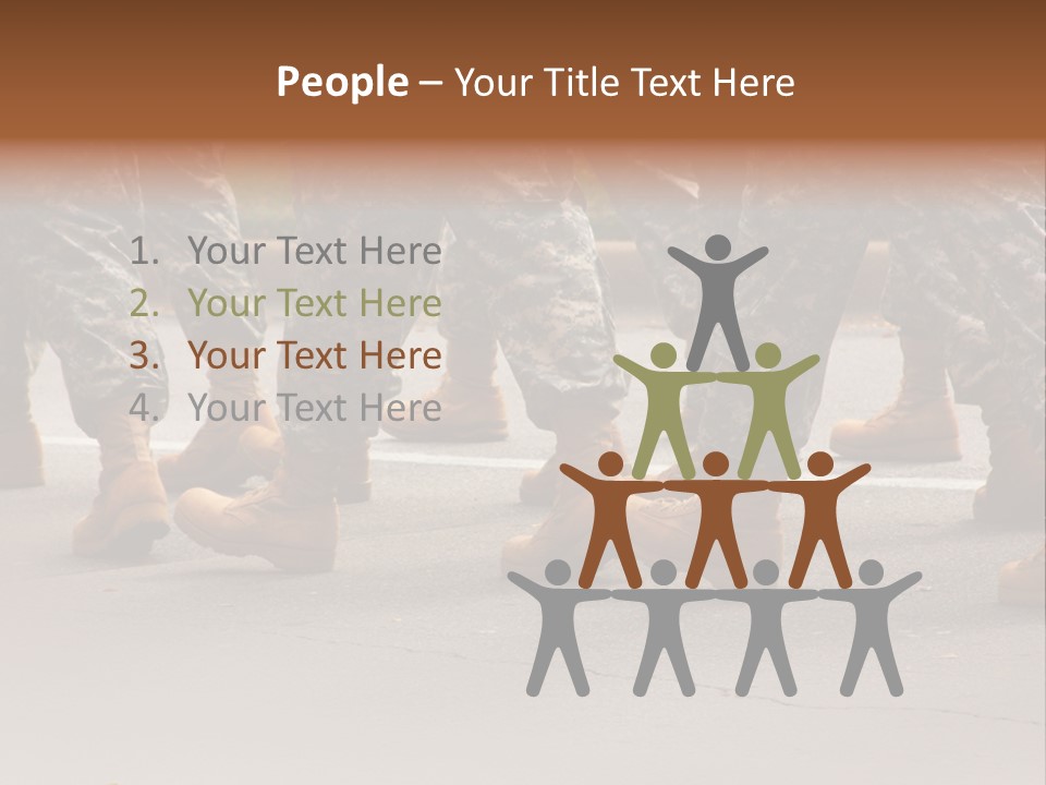 Infantry United Boot PowerPoint Template