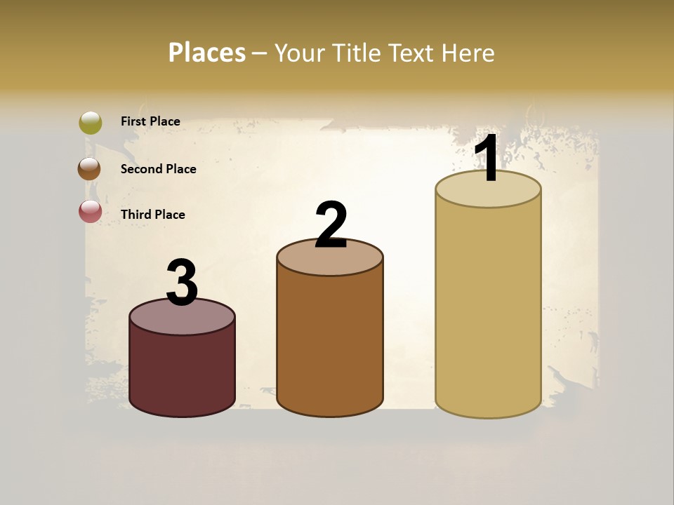 Abstract Distressed Frame PowerPoint Template