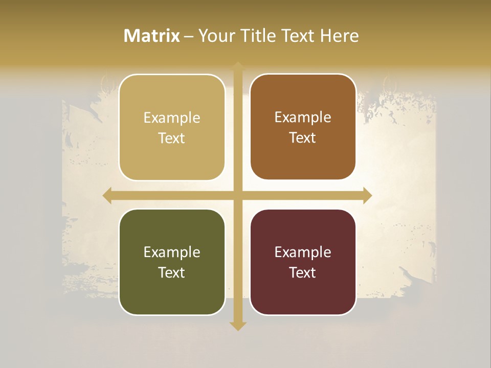 Abstract Distressed Frame PowerPoint Template