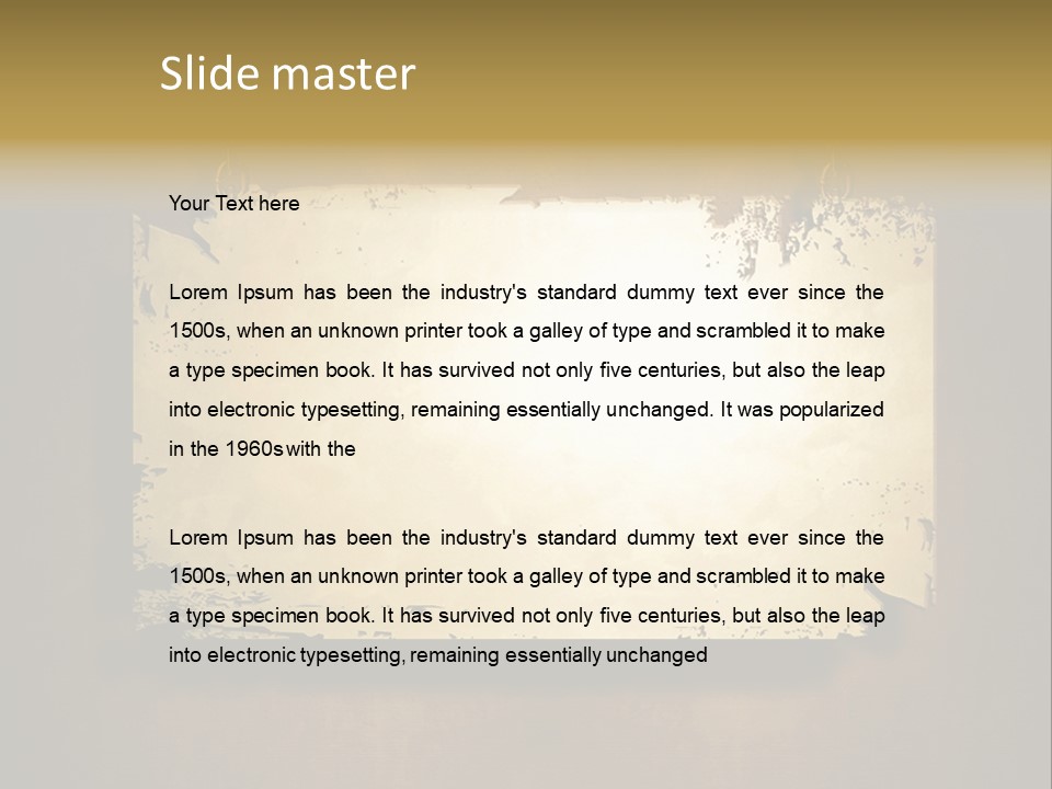 Abstract Distressed Frame PowerPoint Template