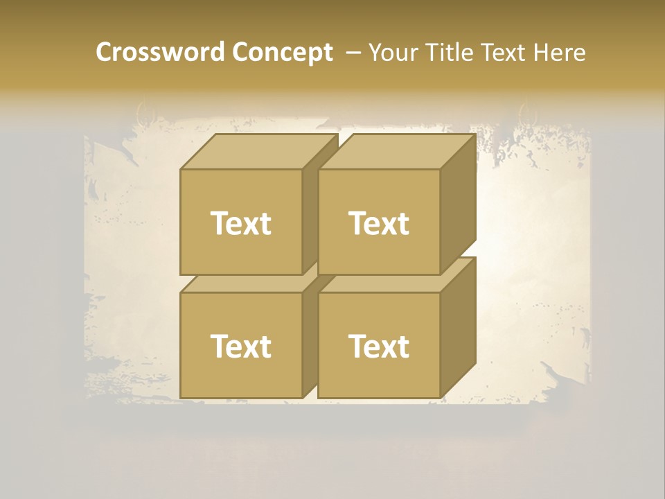 Abstract Distressed Frame PowerPoint Template