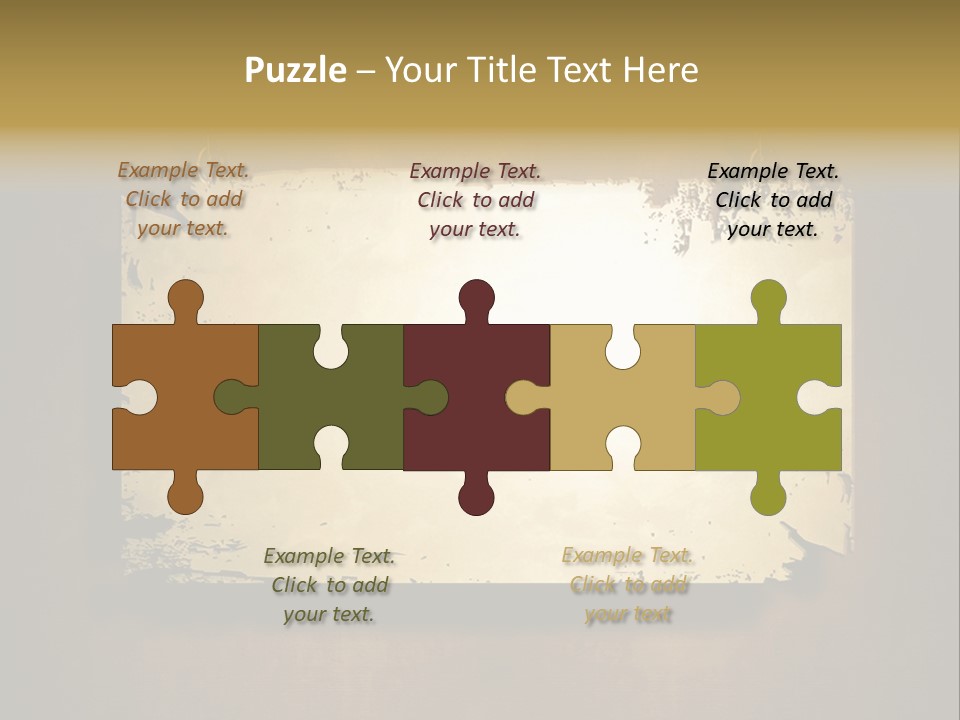 Abstract Distressed Frame PowerPoint Template