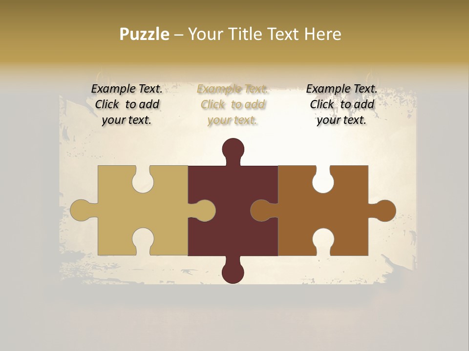 Abstract Distressed Frame PowerPoint Template