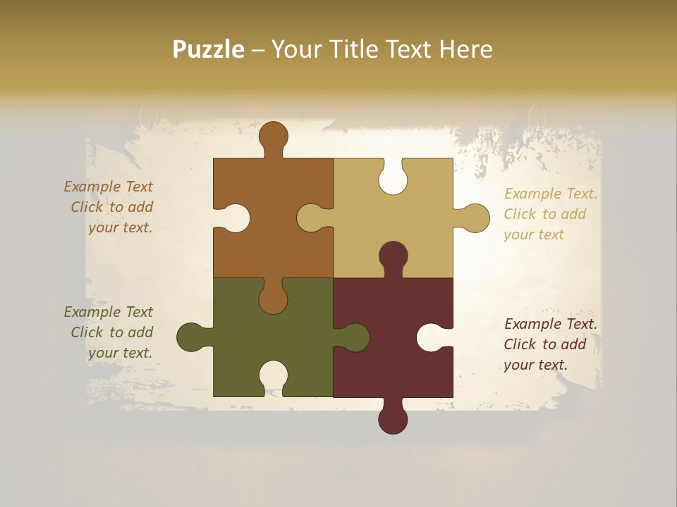 Abstract Distressed Frame PowerPoint Template