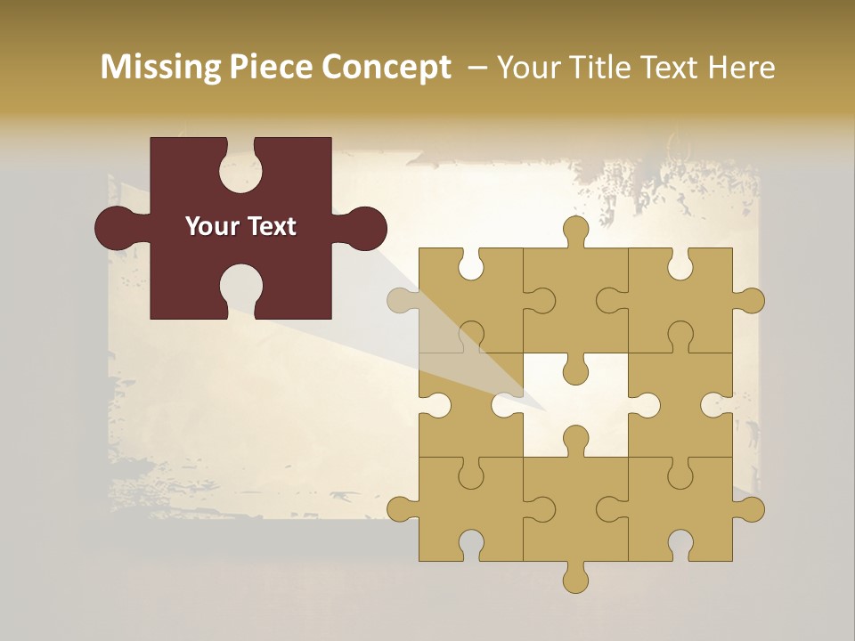 Abstract Distressed Frame PowerPoint Template