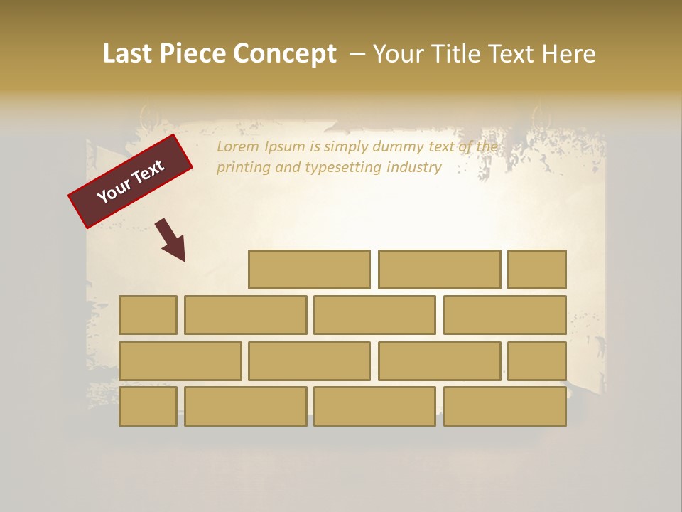 Abstract Distressed Frame PowerPoint Template