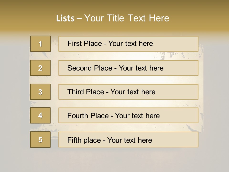 Abstract Distressed Frame PowerPoint Template