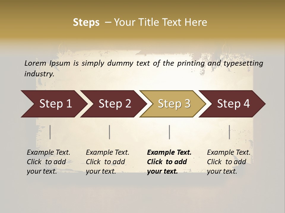 Abstract Distressed Frame PowerPoint Template