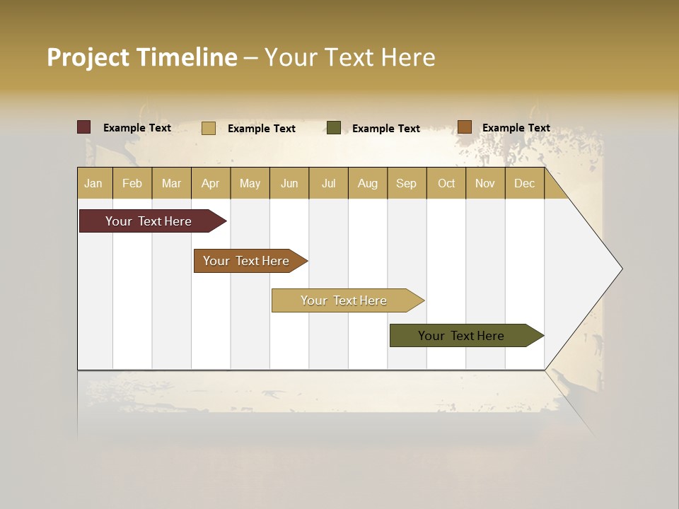 Abstract Distressed Frame PowerPoint Template
