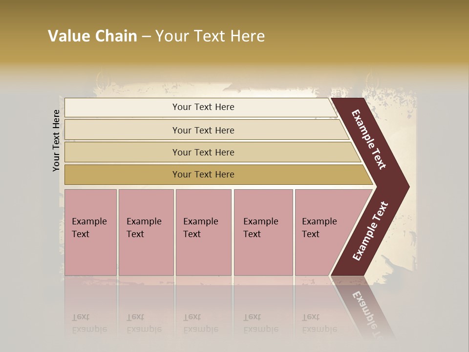 Abstract Distressed Frame PowerPoint Template
