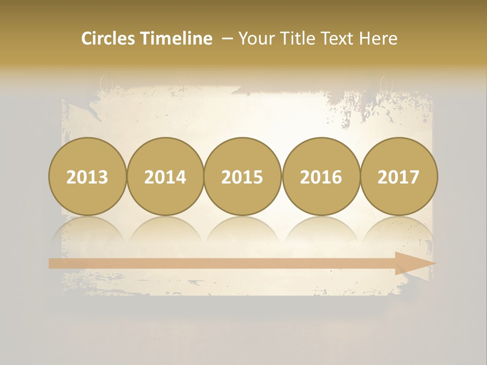 Abstract Distressed Frame PowerPoint Template