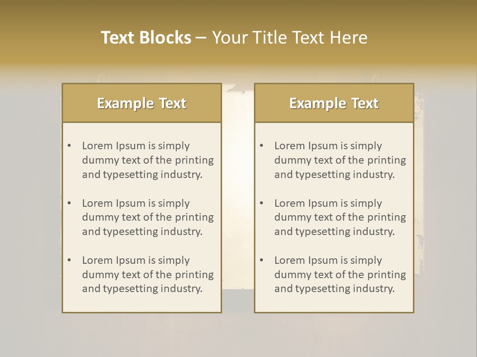 Abstract Distressed Frame PowerPoint Template
