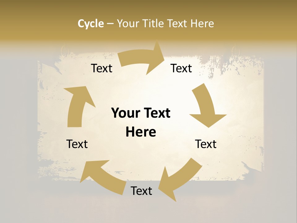 Abstract Distressed Frame PowerPoint Template