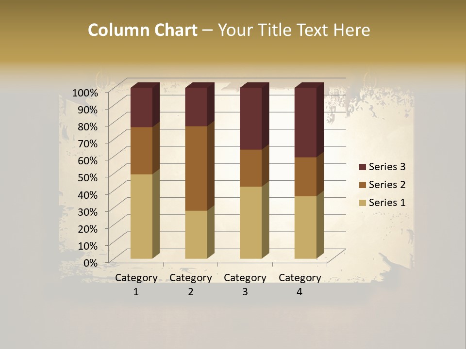 Abstract Distressed Frame PowerPoint Template
